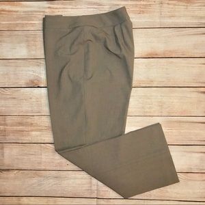 Tahari Tan Straight Leg Dress Pants Size 12